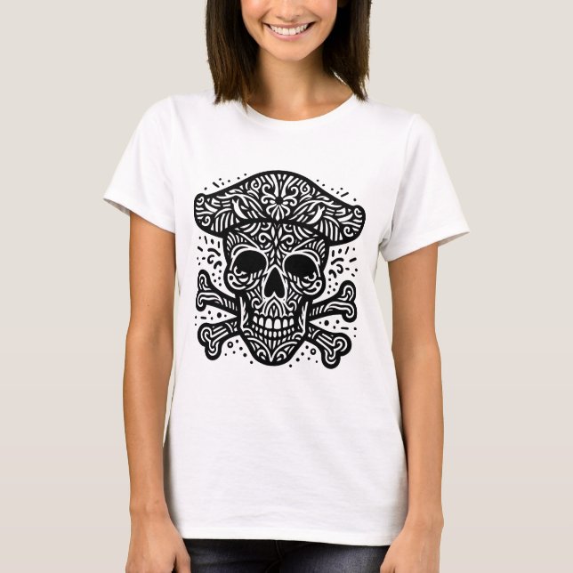 T-shirt Crâne et os (Devant)
