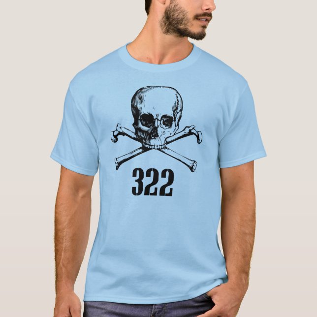T-shirt Crâne et os 322 (Devant)