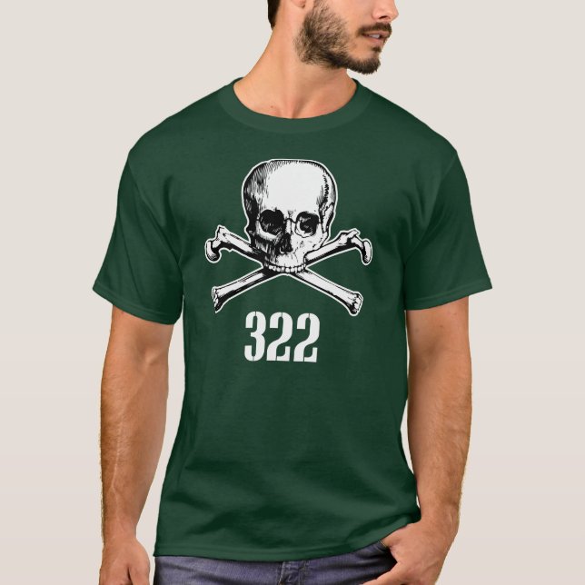T-shirt Crâne et os 322 (Devant)