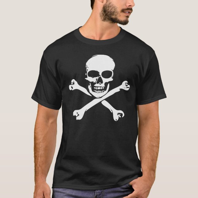 T-shirt Crâne et os croisés (Devant)