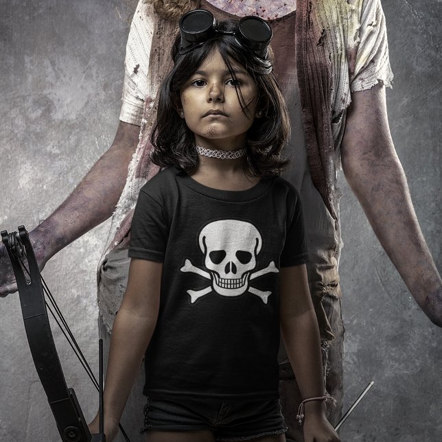 T-shirt Crâne et os croisés Enfants noirs (Skull and Crossbones T-Shirt)