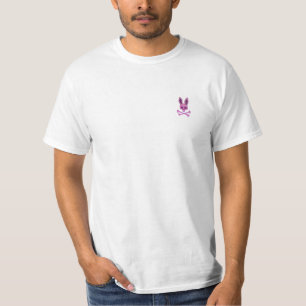 T-shirt Crâne et os croisés Mauvais lapin d'horreur lapin