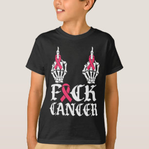 T-shirt Crâne et os croisés Squelette Cancer Du Sein 1
