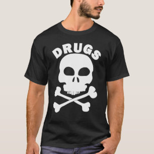T-shirt Crâne et os Drogue Patins