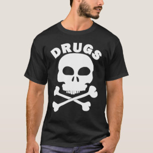 T-shirt Crâne et os Drogue Patins