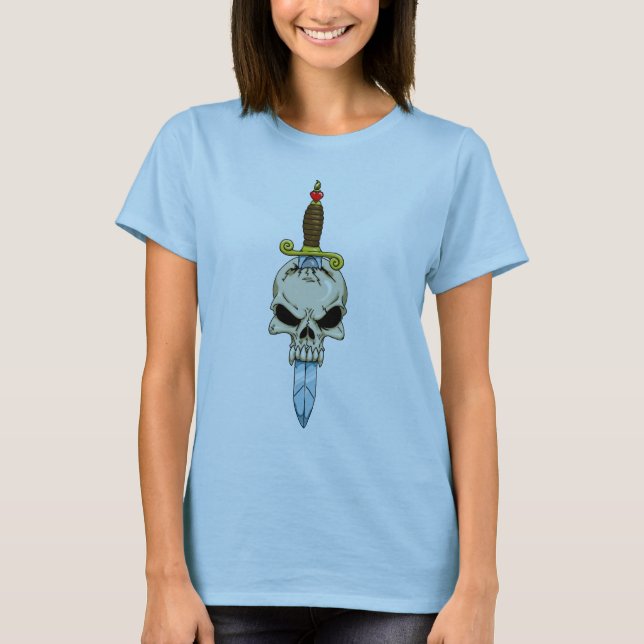 T-shirt Crâne et poignard (Devant)