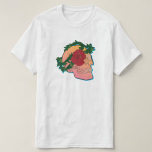T-shirt Crâne et Rose