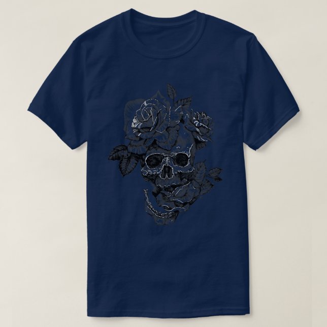 T-shirt Crâne et Rose TShi (Design devant)