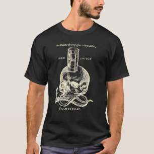 T-shirt Crâne et serpent avec la chemise de sablier