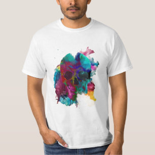T-shirt Crâne - Explosion d'encre (Skull - Ink Blast)