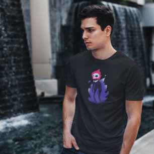 T-shirt Crâne flamboyant d'Halloween