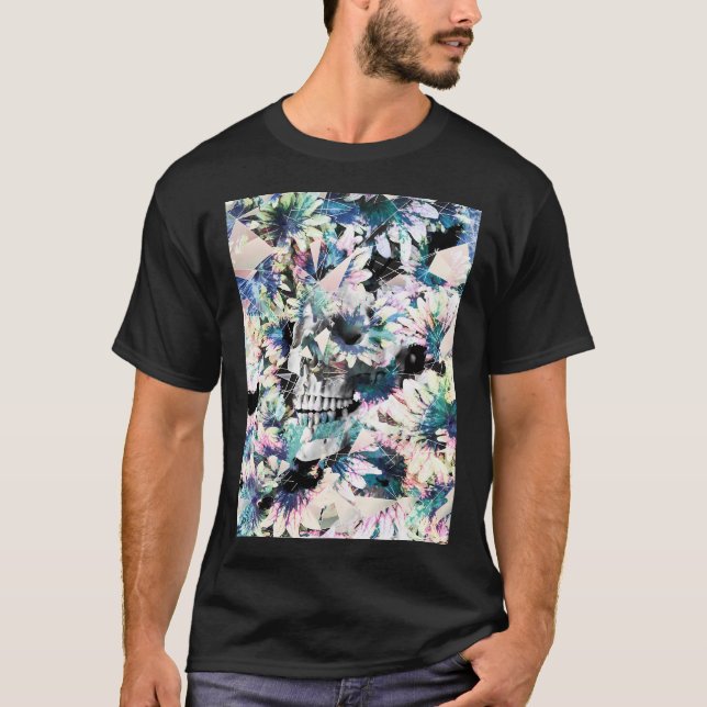 T-shirt Crâne Floral (Devant)