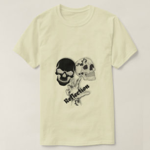 T-shirt Crâne Floral Gothique
