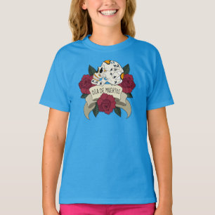 T-shirt Crâne florale Dia de los Muertos Ringer Shirt
