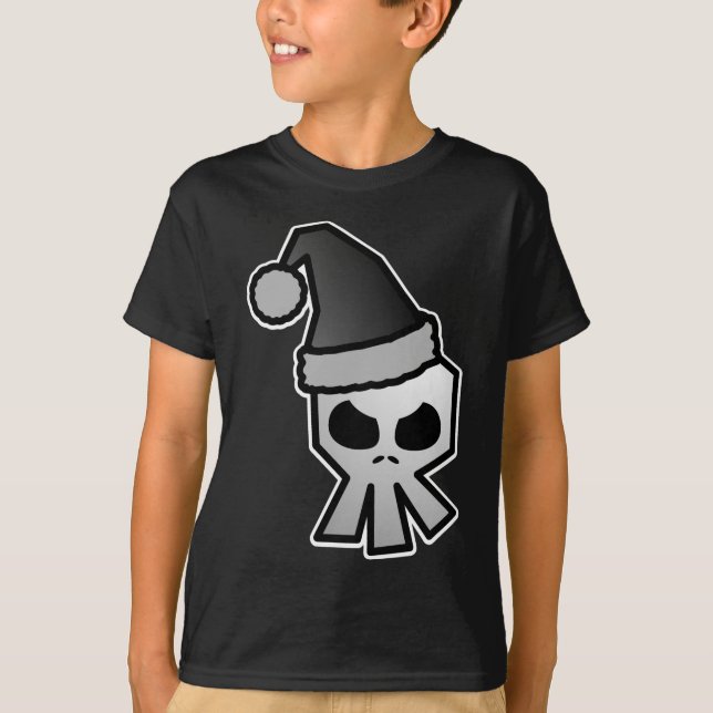 T-shirt Crâne foncé de Goth le père noël (Devant)