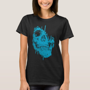 T-shirt Crâne gelé : Décroissance bleue inquiétante