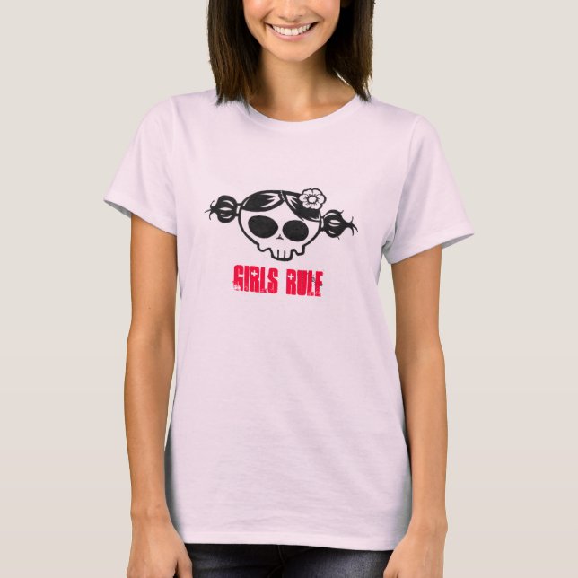 T-shirt crâne girly (Devant)