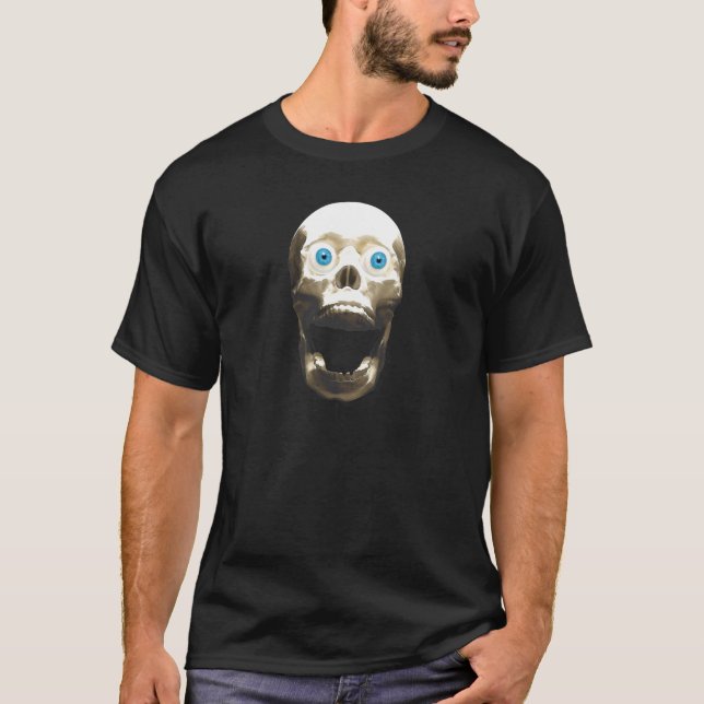 T-shirt Crâne gothique hurlant - Halloween Horreur (Devant)