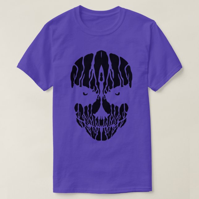 T-shirt Crâne gothique noir (Design devant)