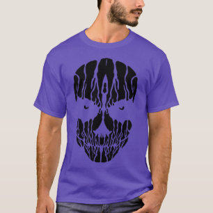 T-shirt Crâne gothique noir