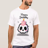 Crâne Gothique Pastel Mignon d'Anniversaire