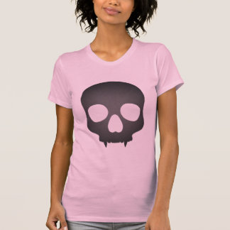T-shirt Crâne gris rose