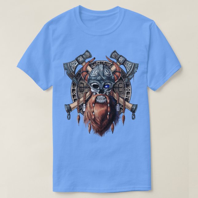 T-shirt Crâne guerrier viking (Design devant)