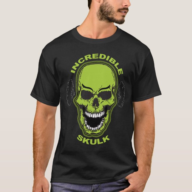 T-shirt CRÂNE - incroyable rôdez (Devant)