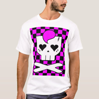 T-shirt Crâne Kawaii Rave Damier