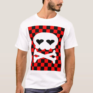 T-shirt Crâne Kawaii Rave Damier