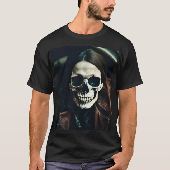 T-shirt Crâne "Kev" LITE EXISTENTIEL (Devant)
