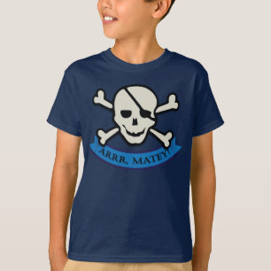 T-shirt Crâne - Les pattes de base des enfants de la marin