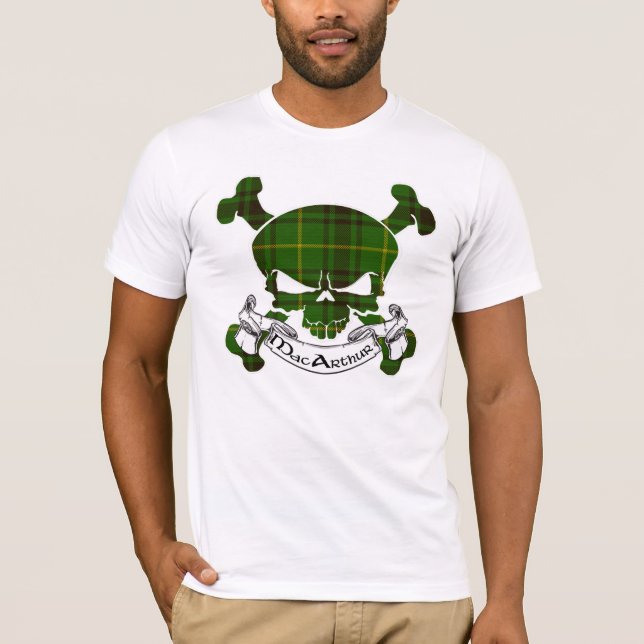 T-shirt Crâne MacArthur Tartan (Devant)