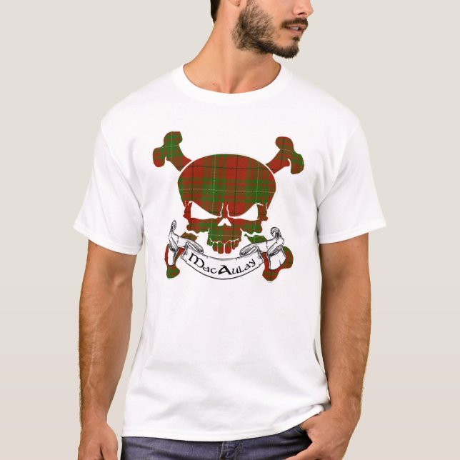 T-shirt Crâne MacAulay Tartan (Devant)