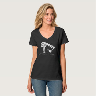 T-shirt Crane Manger Poisson - Mimbres Poterie Design T-sh
