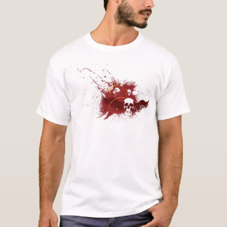 T-shirt crâne marron