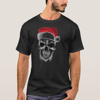 T-shirt Crâne mauvais de Père Noël