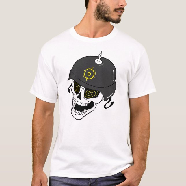 T-shirt Crâne métallique lourd (Devant)