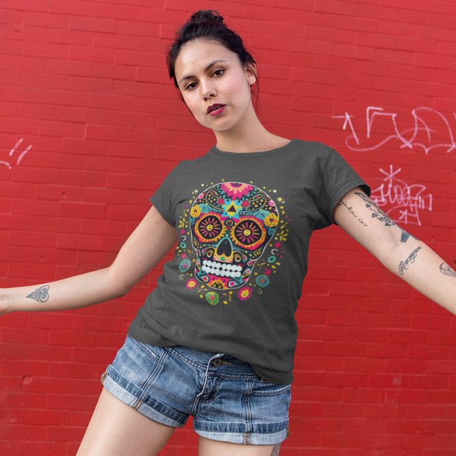 T-shirt crâne mexicain (Créateur téléchargé)