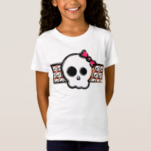 T-Shirt Crâne mignon avec l'arc