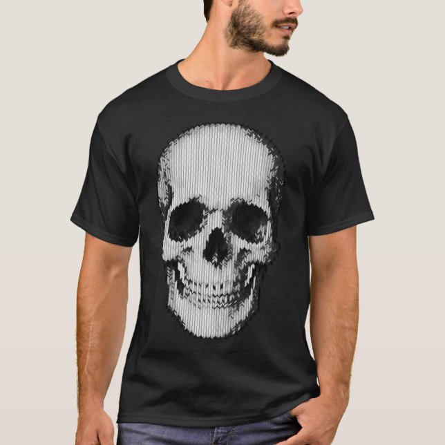 T-shirt Crâne minimaliste (Devant)
