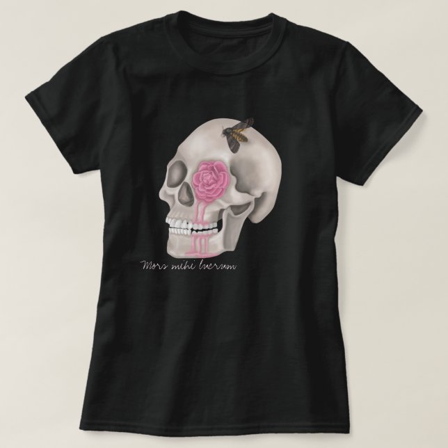 T-shirt Crâne - mors mihi lucum (Design devant)