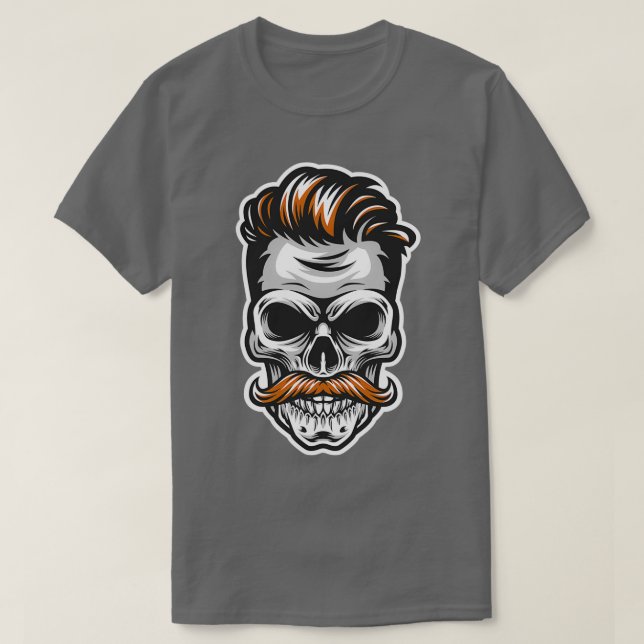 T-shirt Crâne moustache (Design devant)