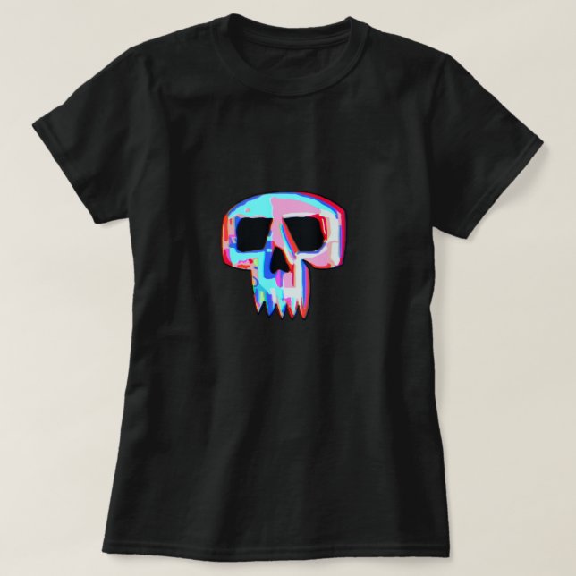 T-shirt Crâne néon (Design devant)