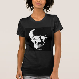 T-shirt Crâne noir et blanc