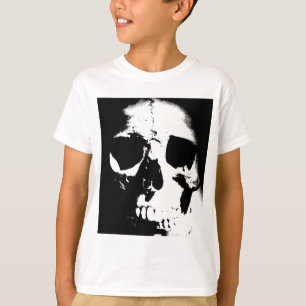 T-shirt Crâne noir et blanc
