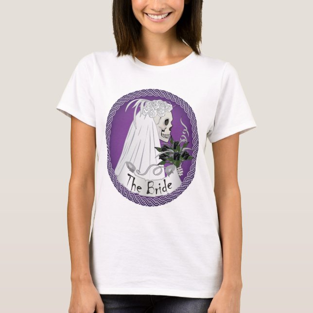 T-shirt Crâne nuptial - violet (Devant)