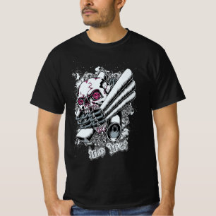 T-shirt Crâne orné de spirales - Gothique Horreur Grunge D