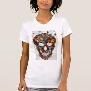 T-shirt Crâne papillon