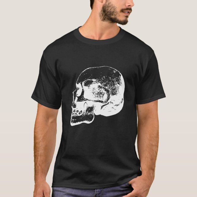 T-shirt Crâne pirate moker rocker mort varnitas os bizarre (Devant)
